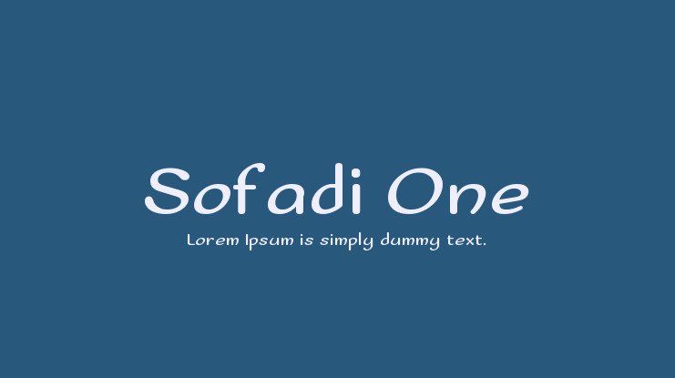 Пример шрифта Sofadi One #1