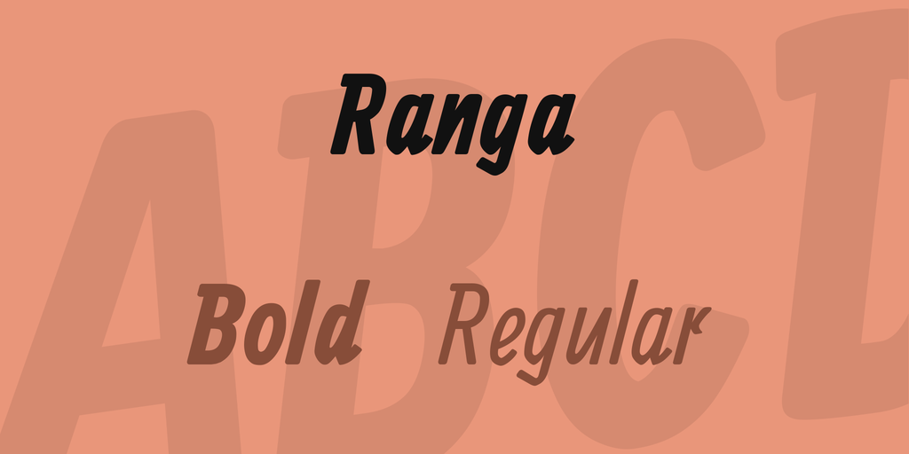 Пример шрифта Ranga #1