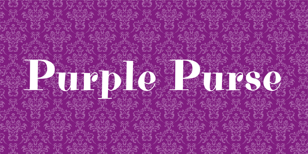 Пример шрифта Purple Purse #1