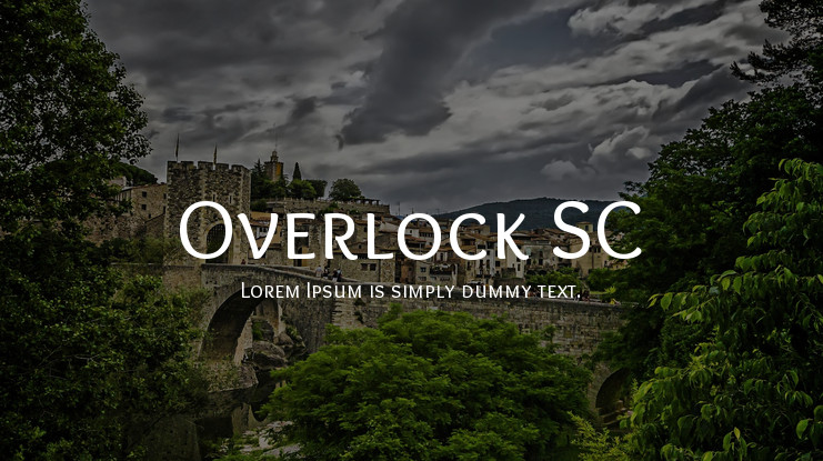 Пример шрифта Overlock SC #1