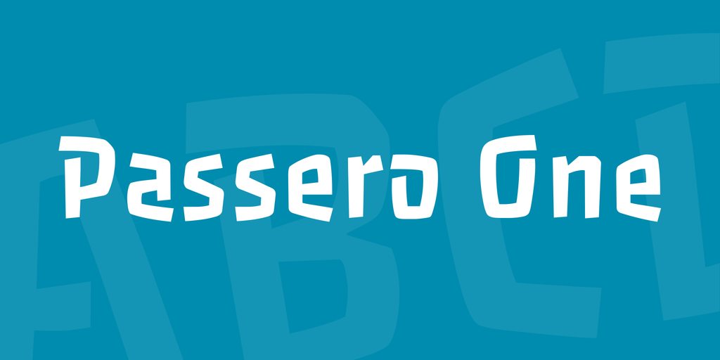 Пример шрифта Passero One #1