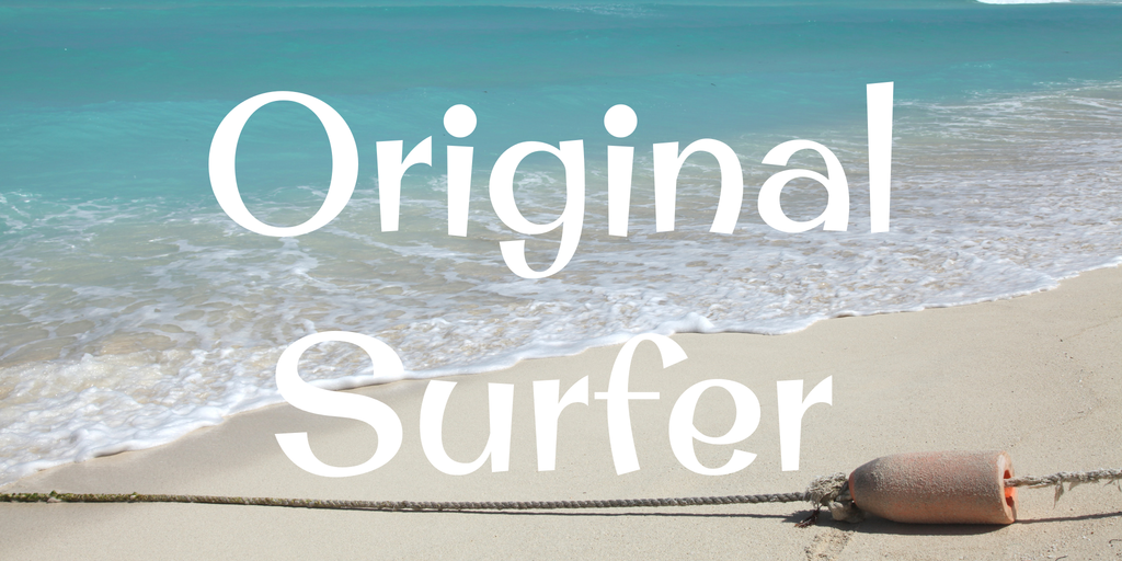 Пример шрифта Original Surfer #1