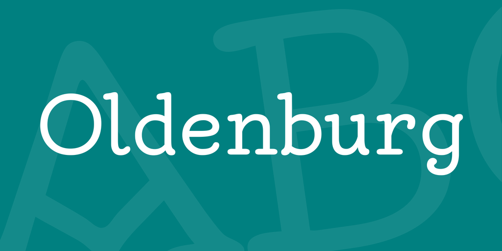 Пример шрифта Oldenburg #1