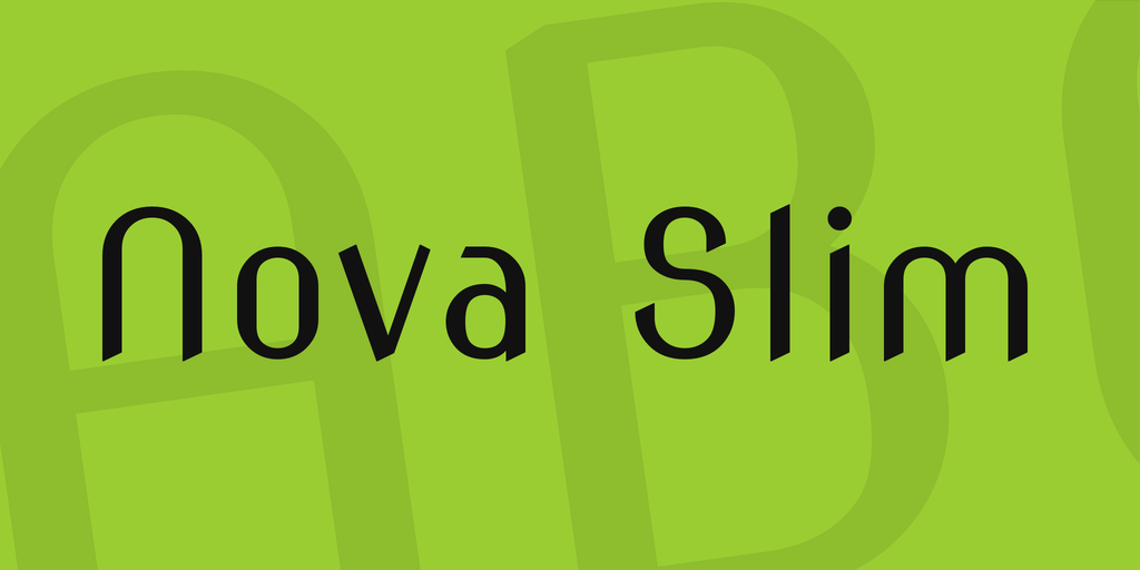 Пример шрифта Nova Slim #1