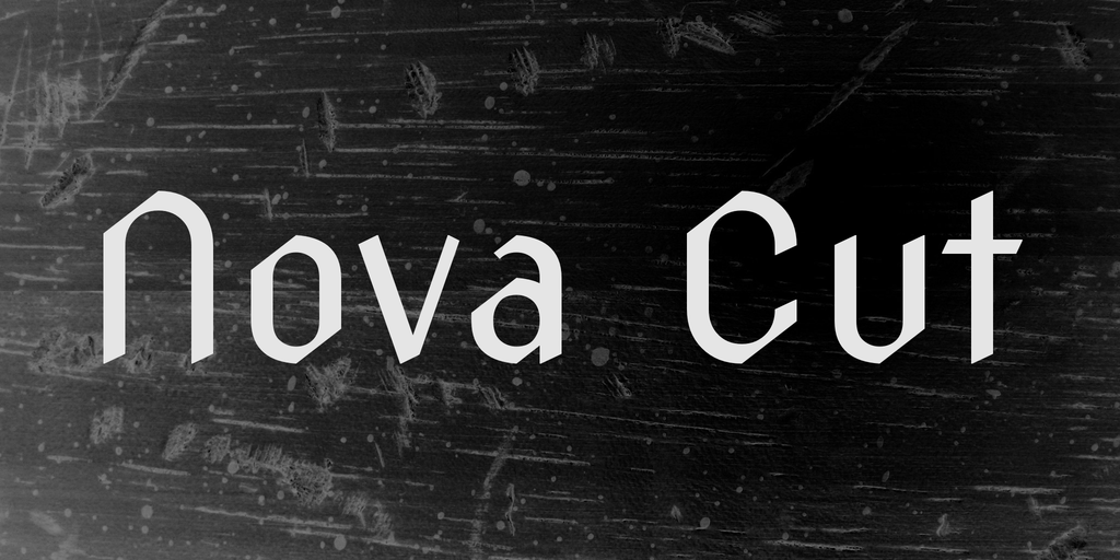 Пример шрифта Nova Cut #1