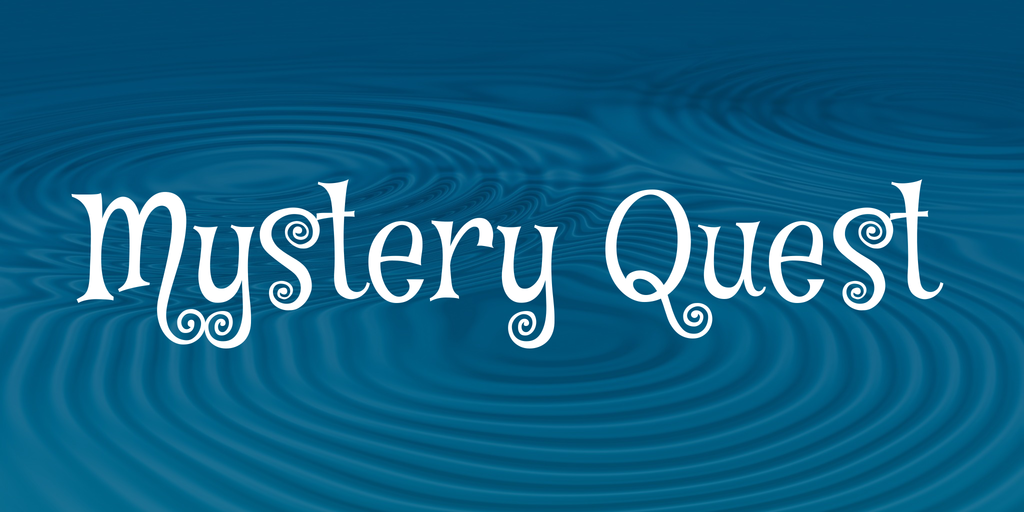Пример шрифта Mystery Quest #1