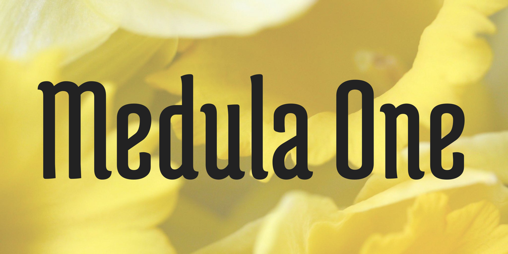Пример шрифта Medula One #1