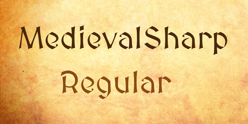 Пример шрифта MedievalSharp #1