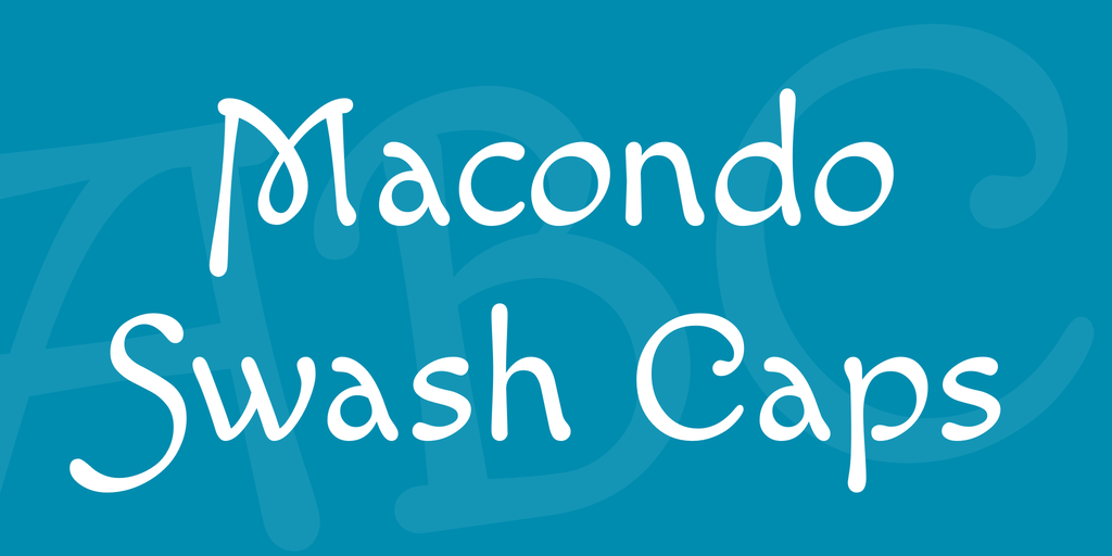 Пример шрифта Macondo Swash Caps #1