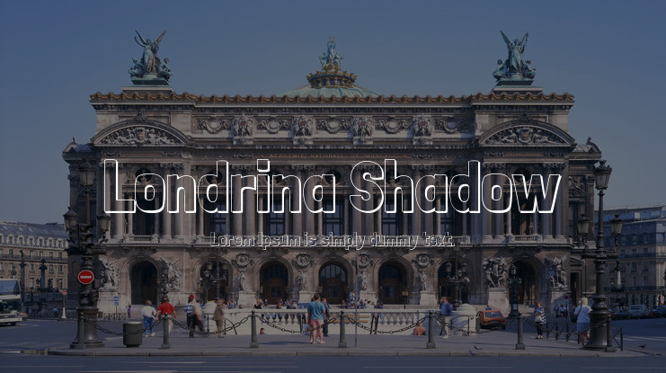 Пример шрифта Londrina Shadow #1