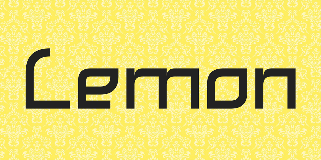Пример шрифта Lemon #1