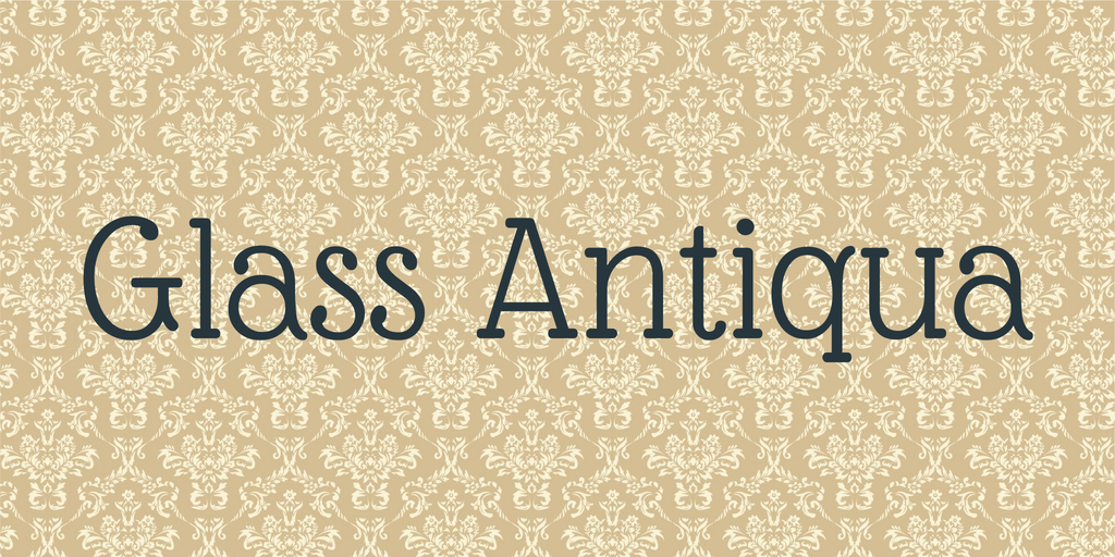 Пример шрифта Glass Antiqua #1