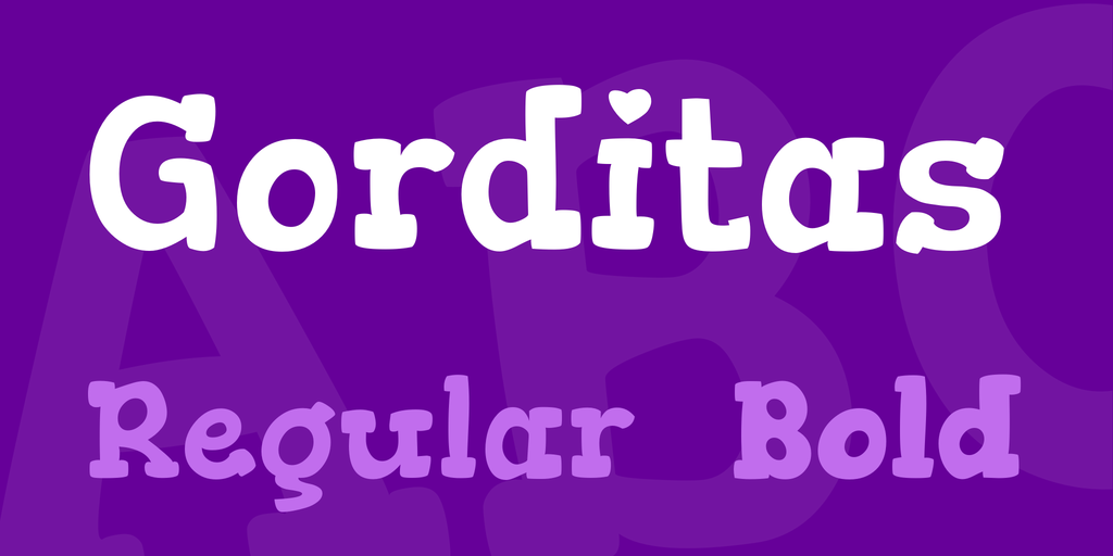 Пример шрифта Gorditas #1