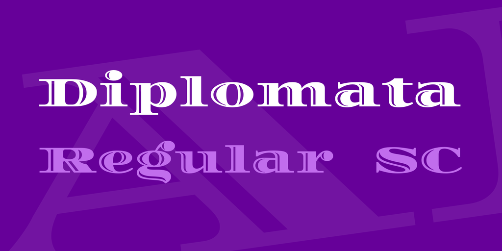 Пример шрифта Diplomata SC #1