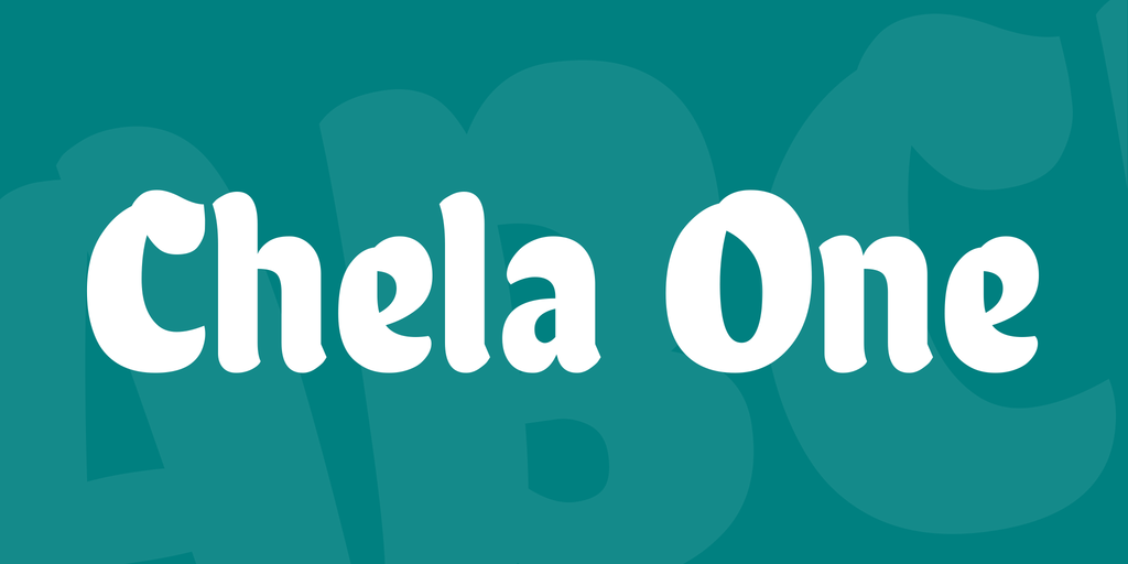 Пример шрифта Chela One #1