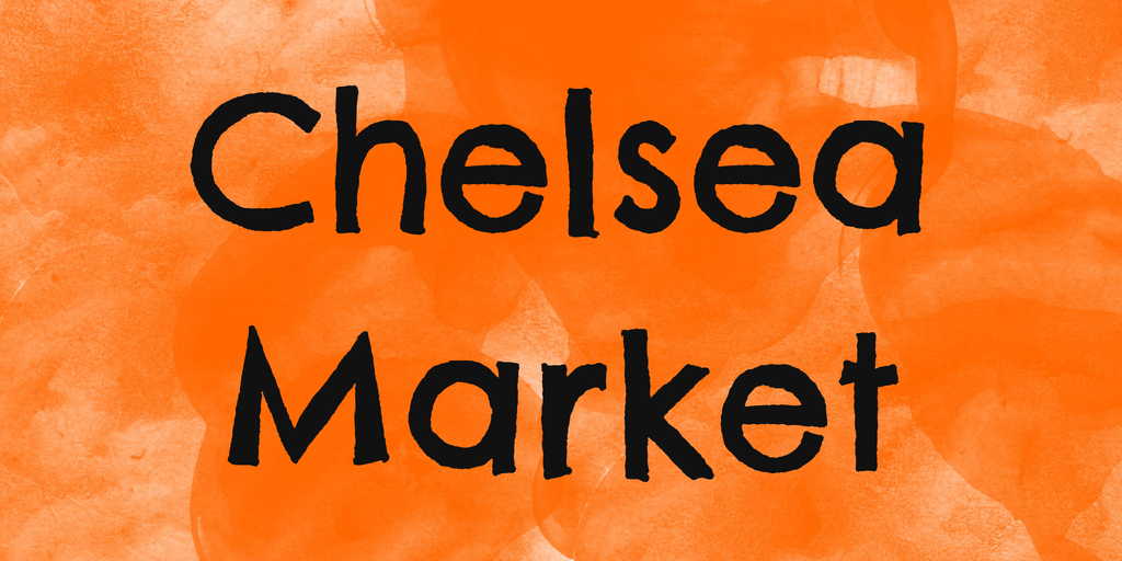 Пример шрифта Chelsea Market #1