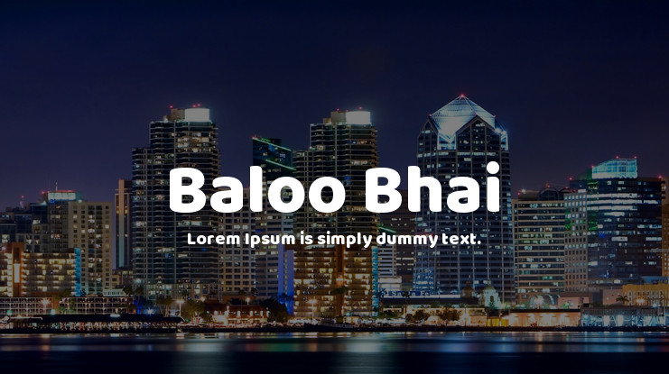 Пример шрифта Baloo Bhai #1