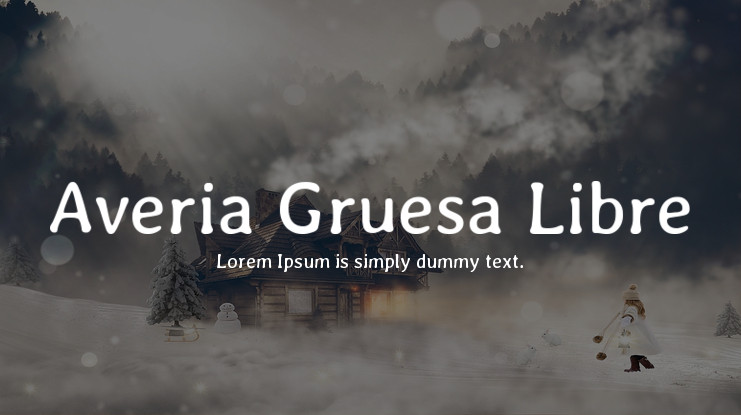 Пример шрифта Averia Gruesa Libre #1