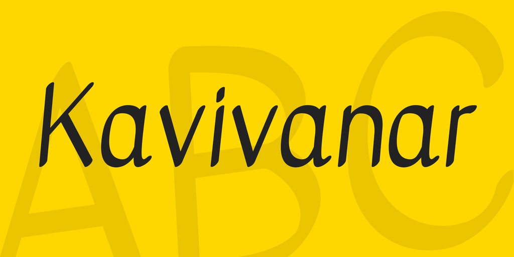 Пример шрифта Kavivanar #1