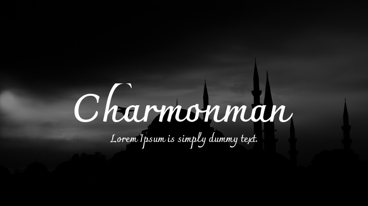 Пример шрифта Charmonman #1