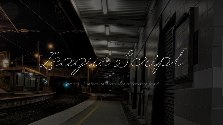 Пример шрифта League Script #1