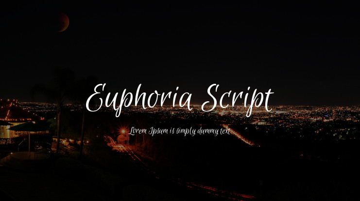 Пример шрифта Euphoria Script #1