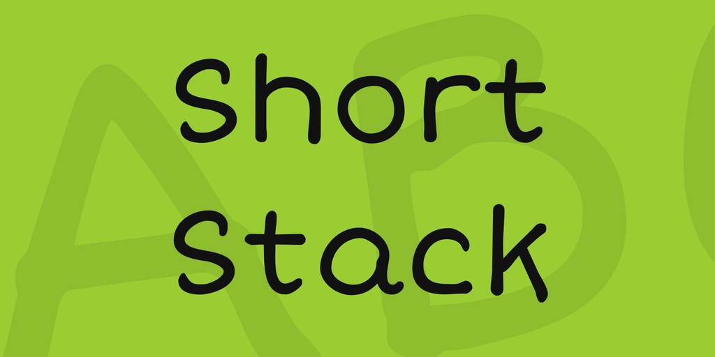 Пример шрифта Short Stack #1