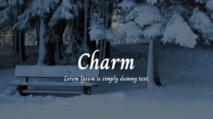 Пример шрифта Charm #1