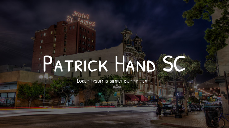 Пример шрифта Patrick Hand SC #1