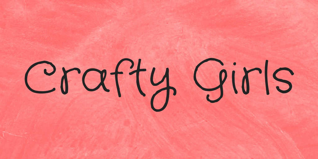 Пример шрифта Crafty Girls #1