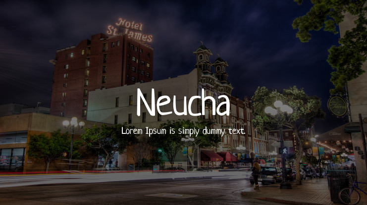 Пример шрифта Neucha #1