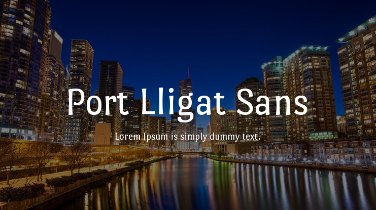 Пример шрифта Port Lligat Sans #1