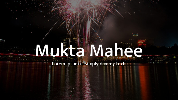 Пример шрифта Mukta Mahee #1