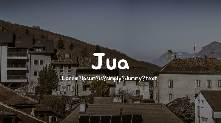 Пример шрифта Jua #1