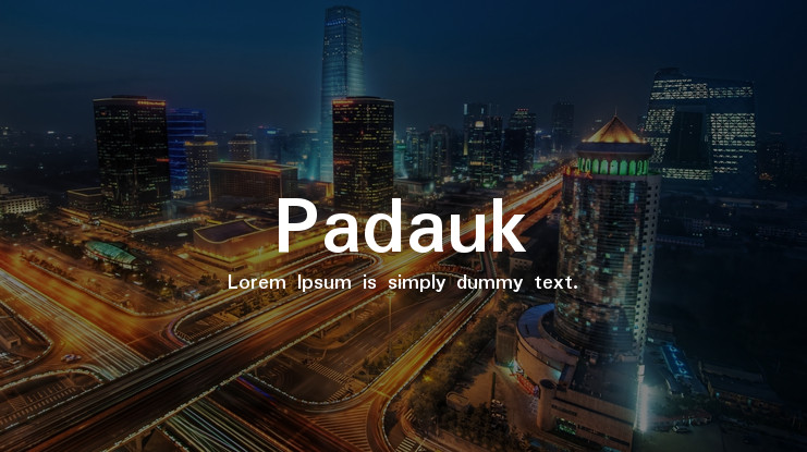 Пример шрифта Padauk #1