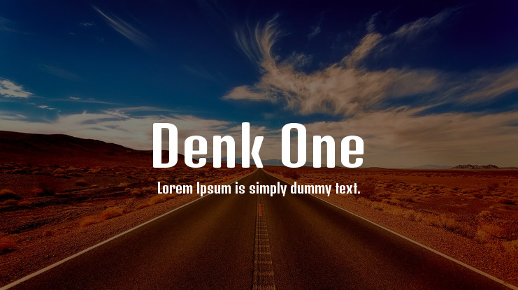 Пример шрифта Denk One #1