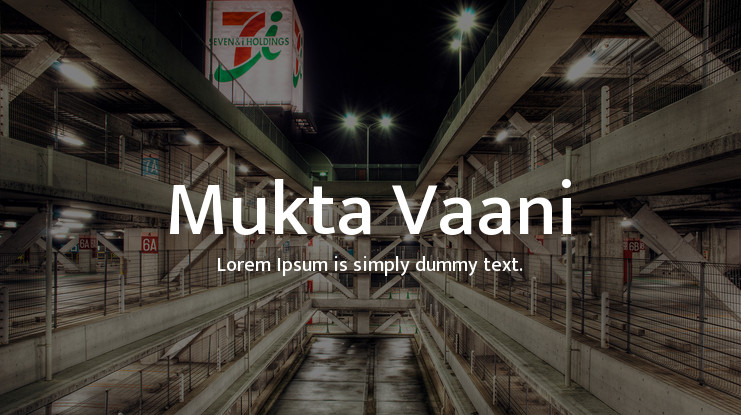 Пример шрифта Mukta Vaani #1