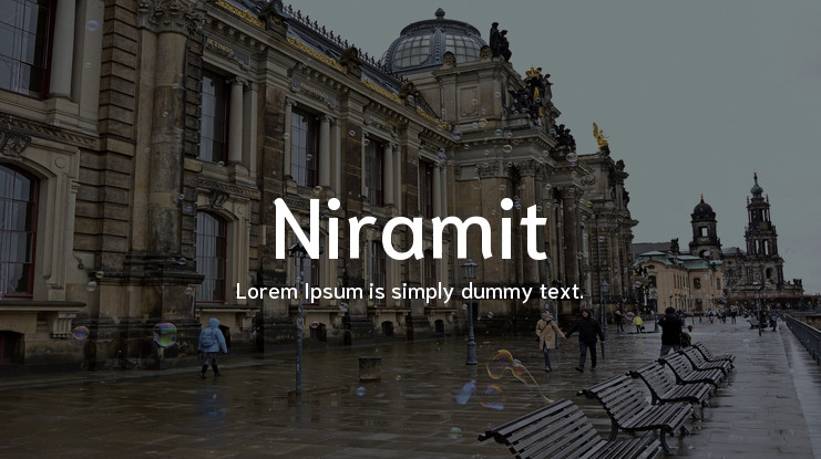 Пример шрифта Niramit #1