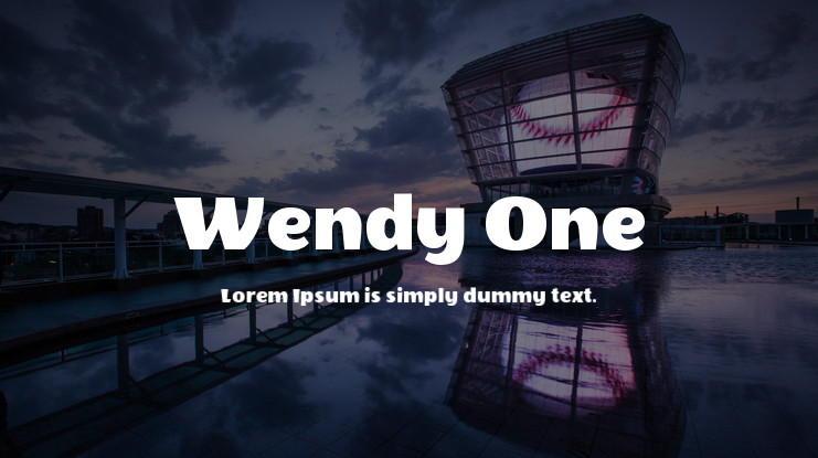 Пример шрифта Wendy One #1