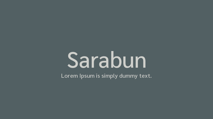 Пример шрифта Sarabun #1