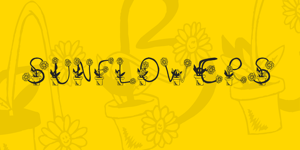 Пример шрифта Sunflower #1