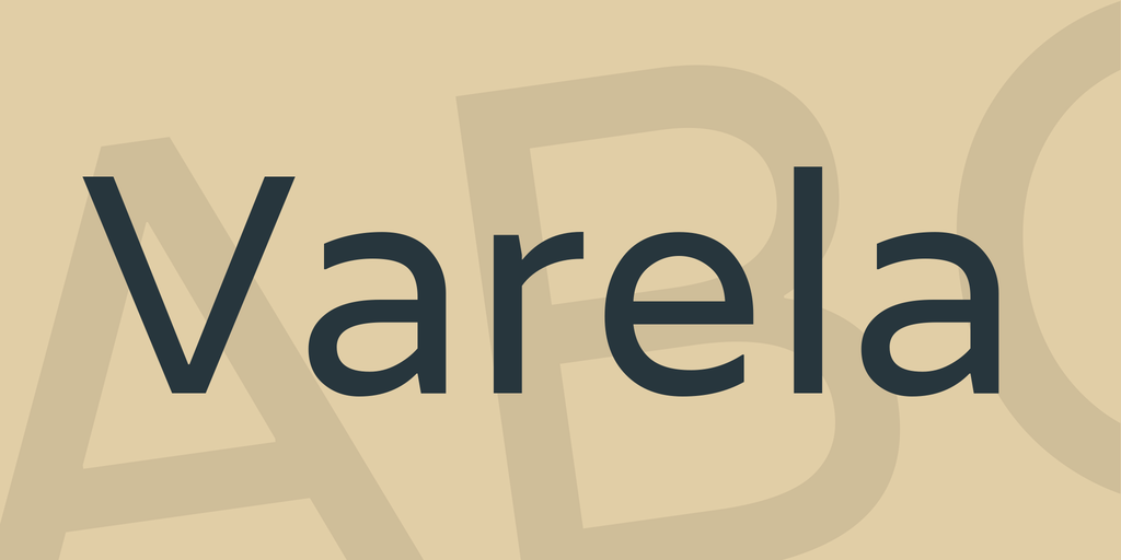 Пример шрифта Varela #1