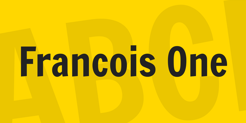 Пример шрифта Francois One #1