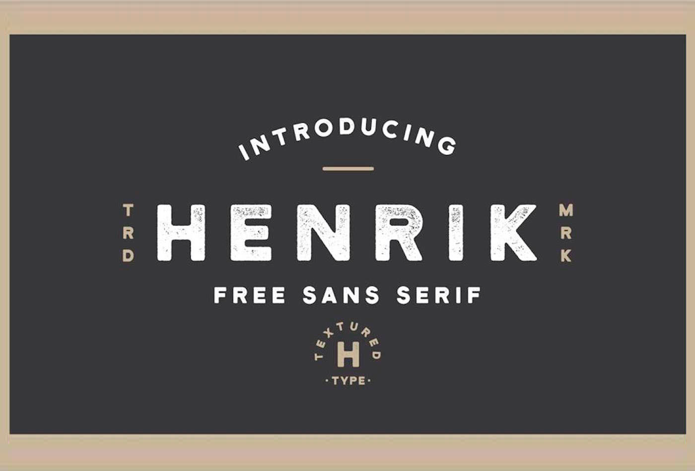 Пример шрифта Henrik #1