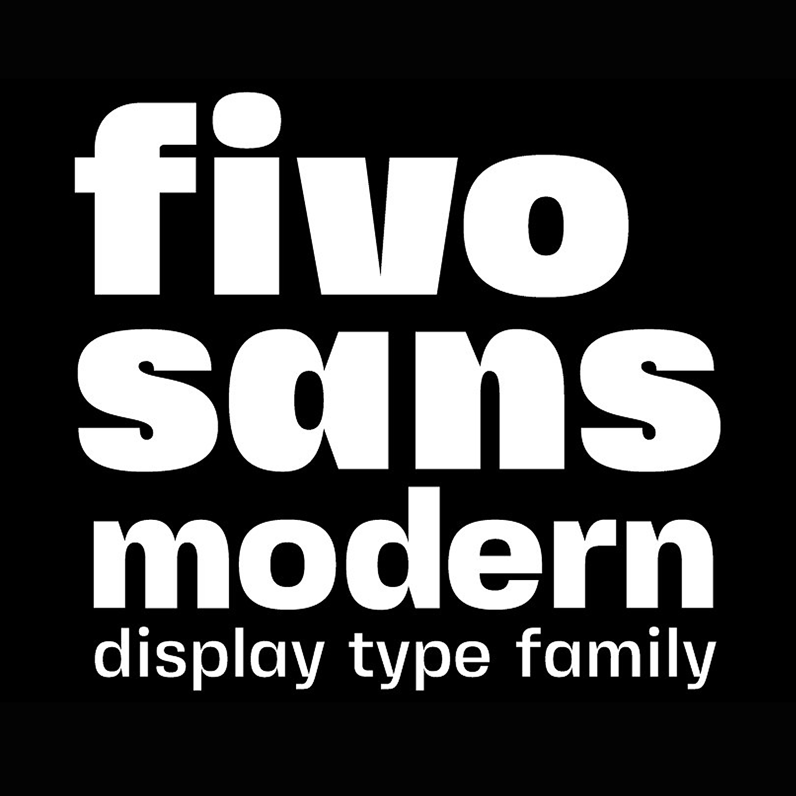 Пример шрифта Fivo Sans Modern #1