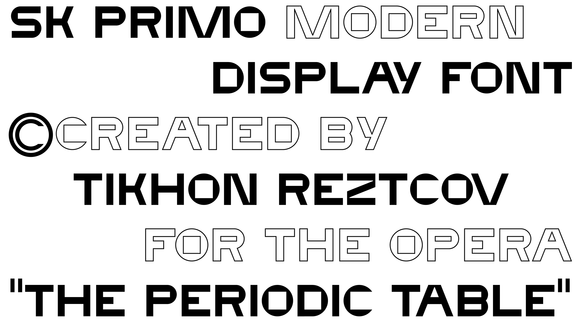 Пример шрифта SK Primo #2