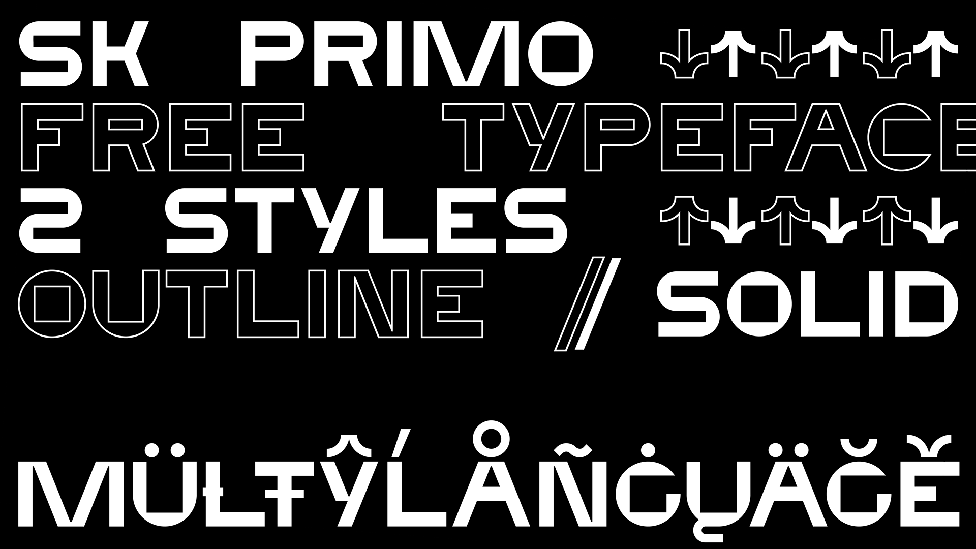 Пример шрифта SK Primo #1