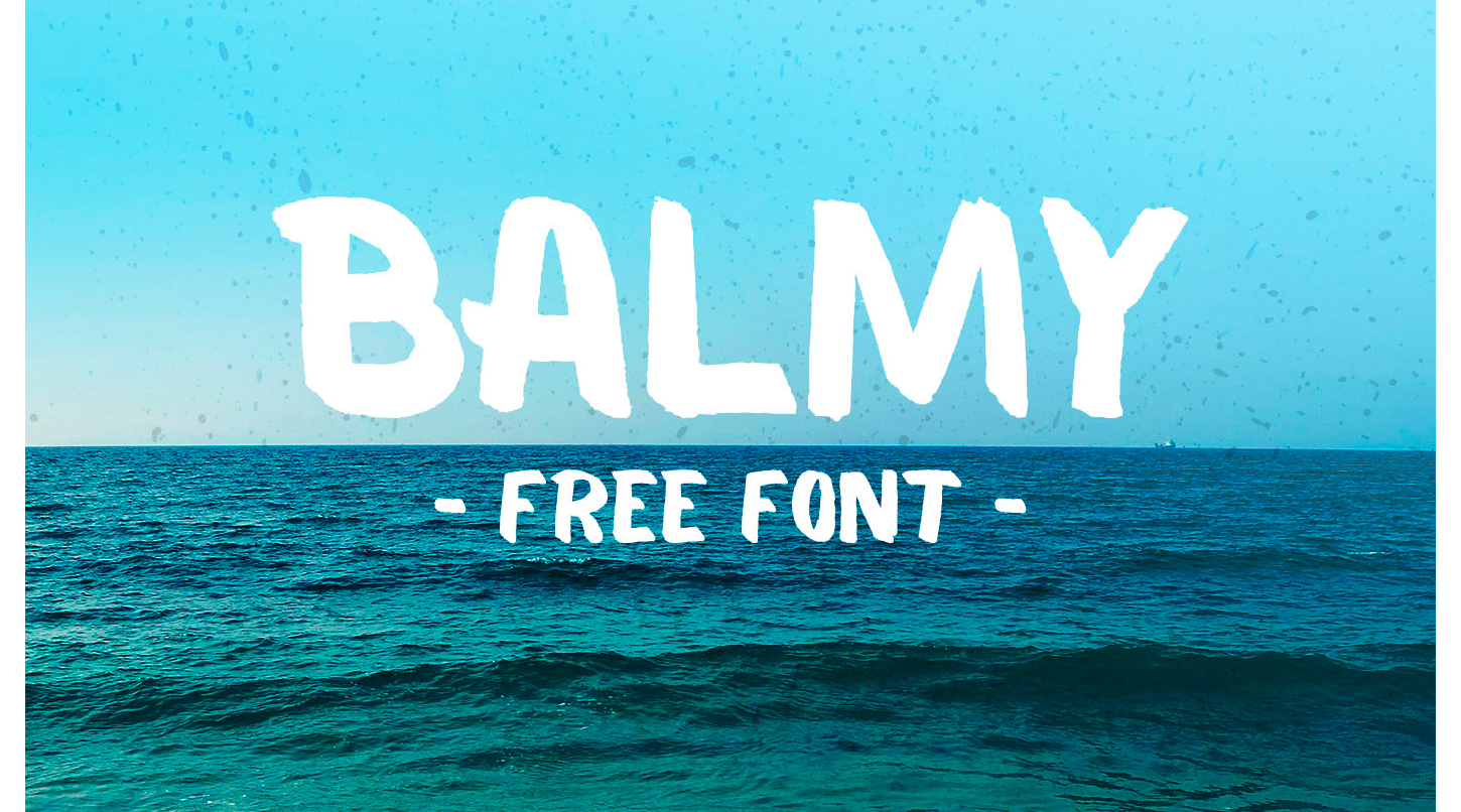 Пример шрифта Balmy #1