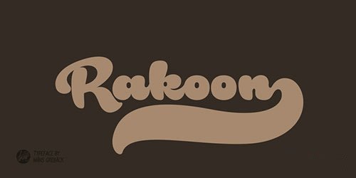 Пример шрифта Rough Rakoon #1
