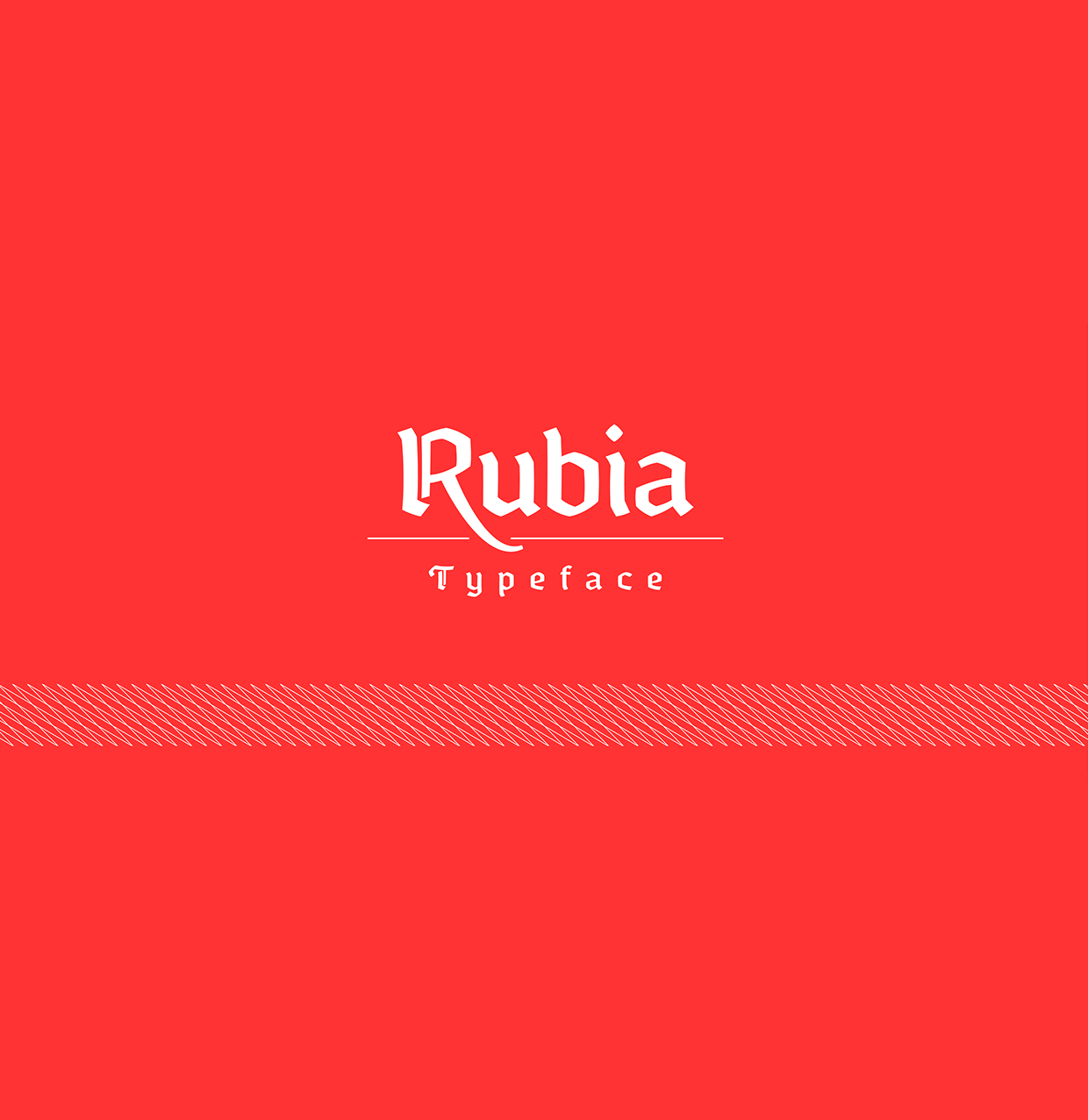 Пример шрифта Rubia #1